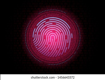 The Digital Privacy Identification. This illustration represents a warning sign of privacy identification in the digital world.