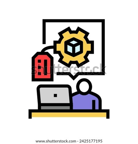 digital product creation color icon vector. digital product creation sign. isolated symbol illustration