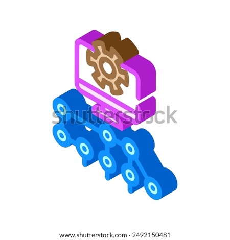 digital product creation isometric icon vector. digital product creation sign. isolated symbol illustration