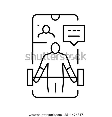 digital product creation line icon vector. digital product creation sign. isolated contour symbol black illustration