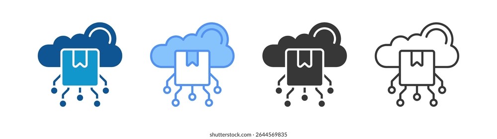 Digital Product Icon Set Multiple Style Collection