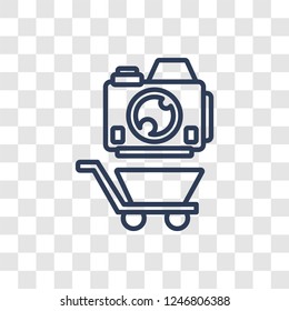 digital product icon. Trendy linear digital product logo concept on transparent background from General  collection