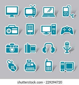 Digital Products Color Icon Label