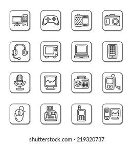 Digital Products Doodle Icons