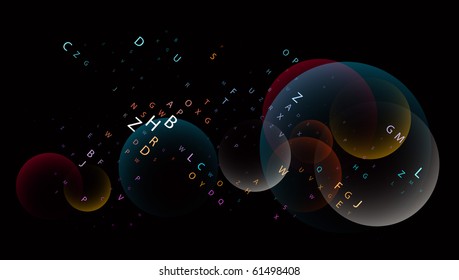 Digital program code, vector illustration.