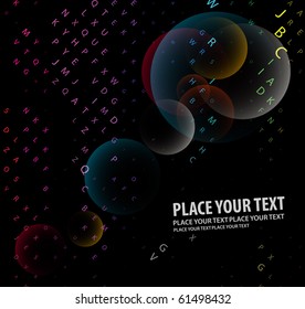 Digital program code, vector illustration.