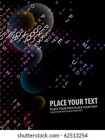 Digital program code, vector illustration.