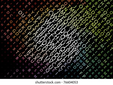 Digital program code, vector illustration.