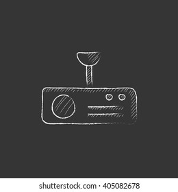 Digital projector. Drawn in chalk icon.