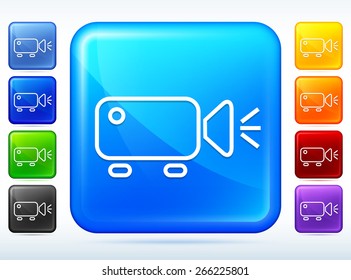 Digital Projector on Color Square Buttons