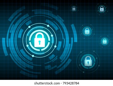 Digital protection and security data  vector