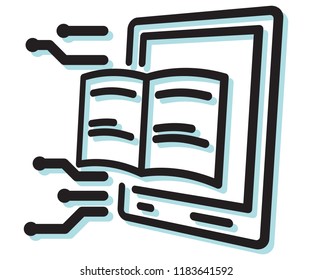 Digital Publication Icon as EPS 10 File