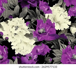 Digital purple type illustration design