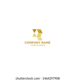 Digital R Logo Design Vector