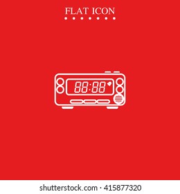 Digital radio clock.
