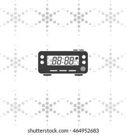 Digital radio clock.