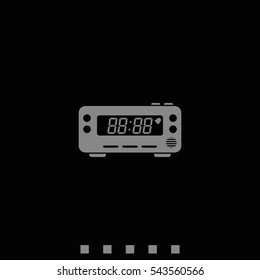 Digital radio clock.