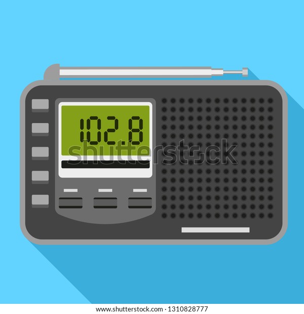 Digital radio icon. Flat illustration of digital
radio vector icon for web
design