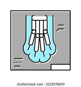 vector de icono de color de radiología digital. signo de radiología digital. ilustración de símbolo aislado