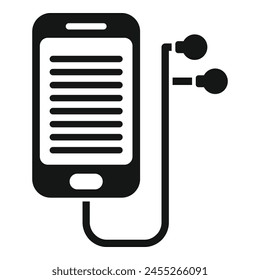 Digital reading audio book icon simple vector. Online network. Internet device