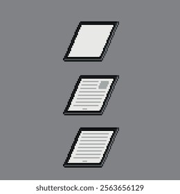 Digital reading, pixel art technology