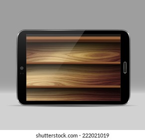 Digital and real books, vector