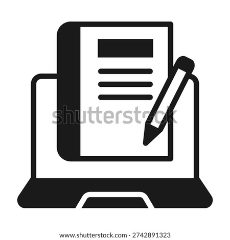 Digital Record Icon Mixed Style Vector Illustration
