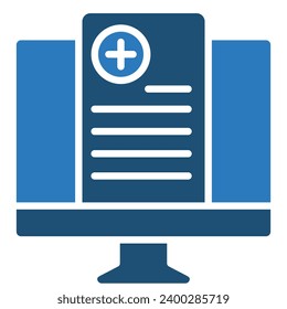 Digital Records Icon line vector illustration