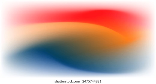 Digitaler Netzhintergrund mit rotem, gelbem und blauem Farbverlauf.