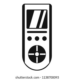 Digital remote control conditioner icon. Simple illustration of digital remote control conditioner vector icon for web design isolated on white background