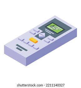 Digital remote control icon isometric vector. Air repair. Home conditioner