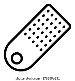 Icono de control remoto digital. Icono de vector de control remoto digital de contorno para diseño web aislado en fondo blanco