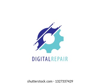 Digital repair logo