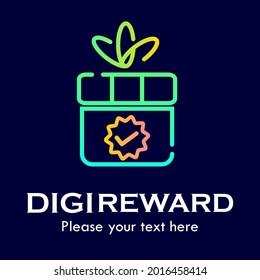 Ilustración del logotipo de recompensa digital