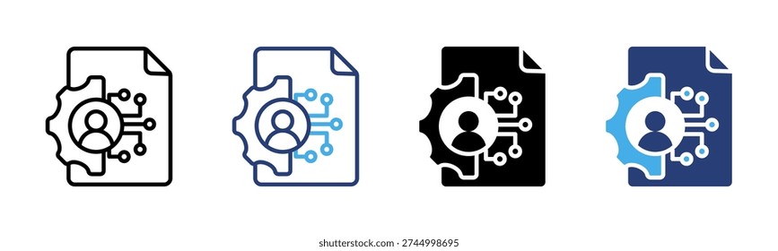 Digital Right Management icon set multiple style collection