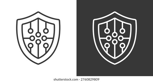 Digital Right Management Icon Set Vector Collection Isolated In Black And White