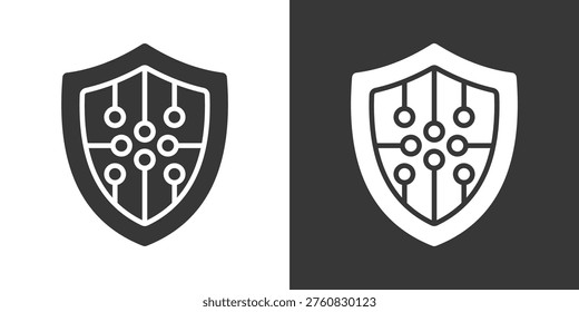 Digital Right Management Icon Set Vector Collection Isolated In Black And White