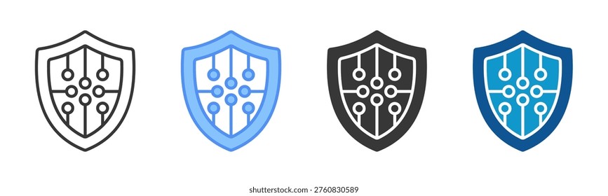 Digital Right Management Icon Set Multiple Style Collection
