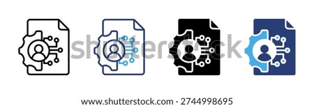 Digital Right Management icon set multiple style collection