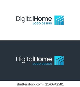 DIGITALER BAU VON BAHNEN LOGO-DESIGN-VEKTOR