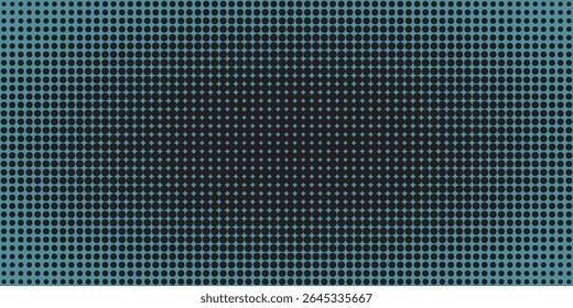 Digital round texture or pattern background. Futuristic glitch matrix. Visualization of big data. Monochrome noise halftone backdrop. Vector illustration.