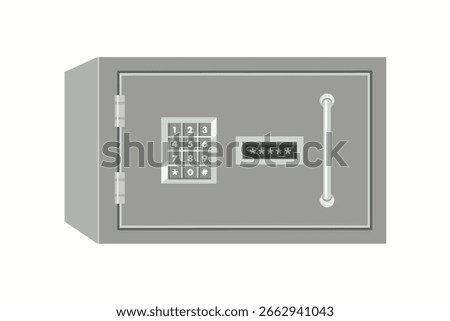 Digital safe deposit box. Private vault box. Money box code. Secure document storage. Money cash box. Money locker.