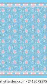 Digital  Saree  Illustrator Vector Design