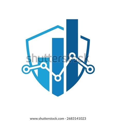 digital scale abstract logo modern style