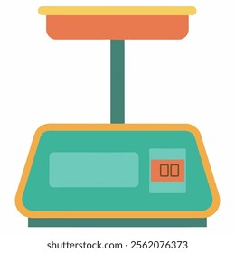 digital scale measure vector icon with white background