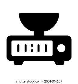 digital scale vector Icon-  Glyph style high quality vector illustration.
