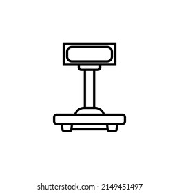plantillas de diseño de vectores de iconos de escalas digitales