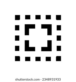 Digital scan icon. Read. Vector.