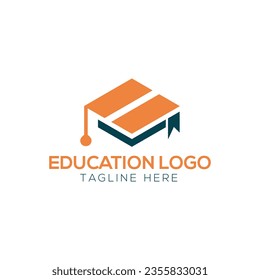 Vectores de material de diseño de logotipos de escuelas digitales. Logo de la educación. Medios
