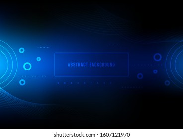 digital science abstract background, online technology network communication graphic vector
